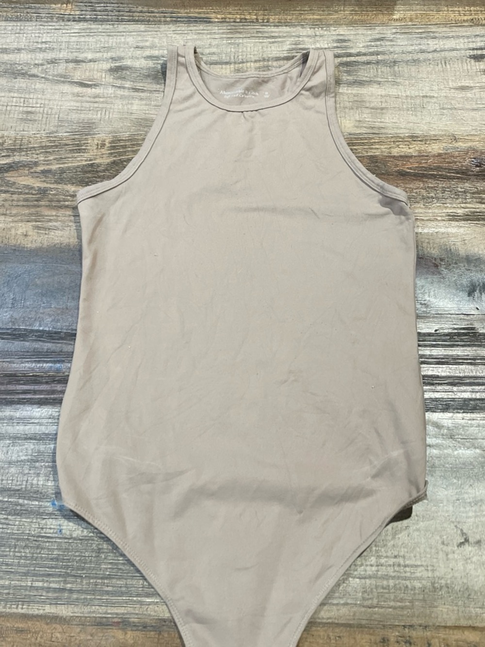 Abercrombie & Fitch Neutral Taupe Scoop Neck Tank